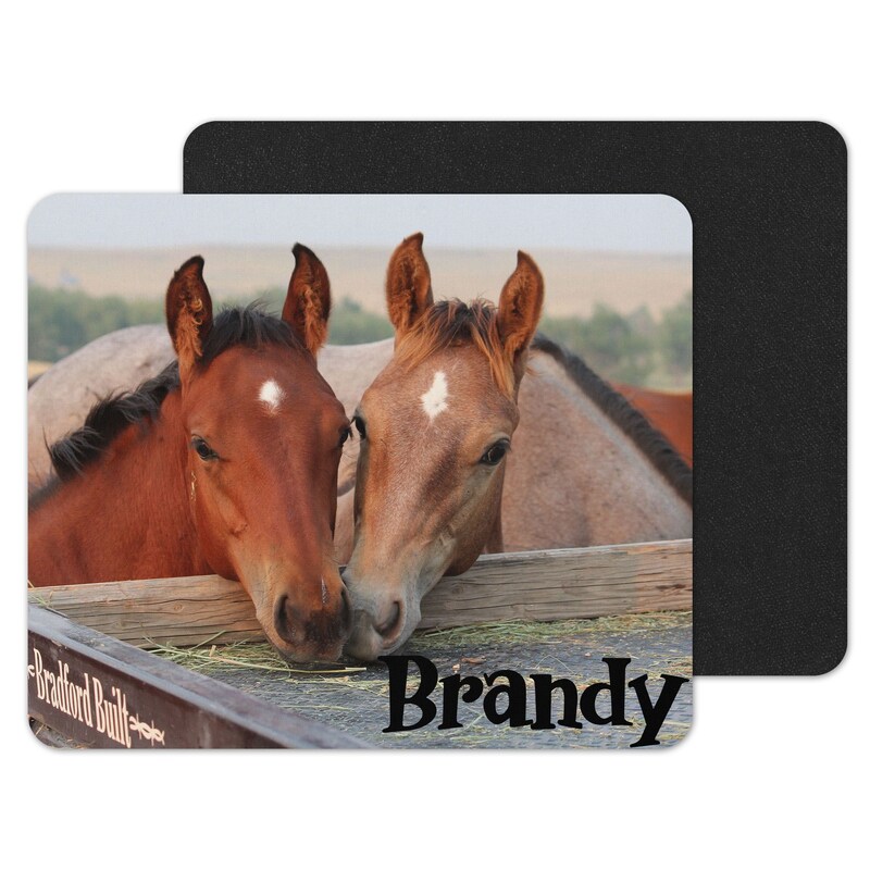 Best Friends Horses Custom Personalized Mouse Pad